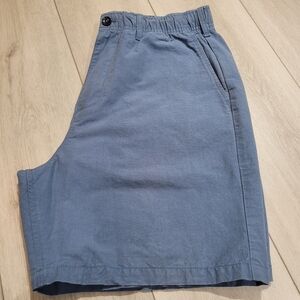 Gap Men's Linen Cotton Blend Casual Shorts Medium Blue Summer Casual